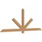 Ekena Millwork Kennewick Timber Gable Bracket, Western Red Cedar, 84"W x 31"H x 1 1/2"D x 3 1/2"F, 9/12 Pitch GBW084X31X0204KEN00SWR - alternate 5